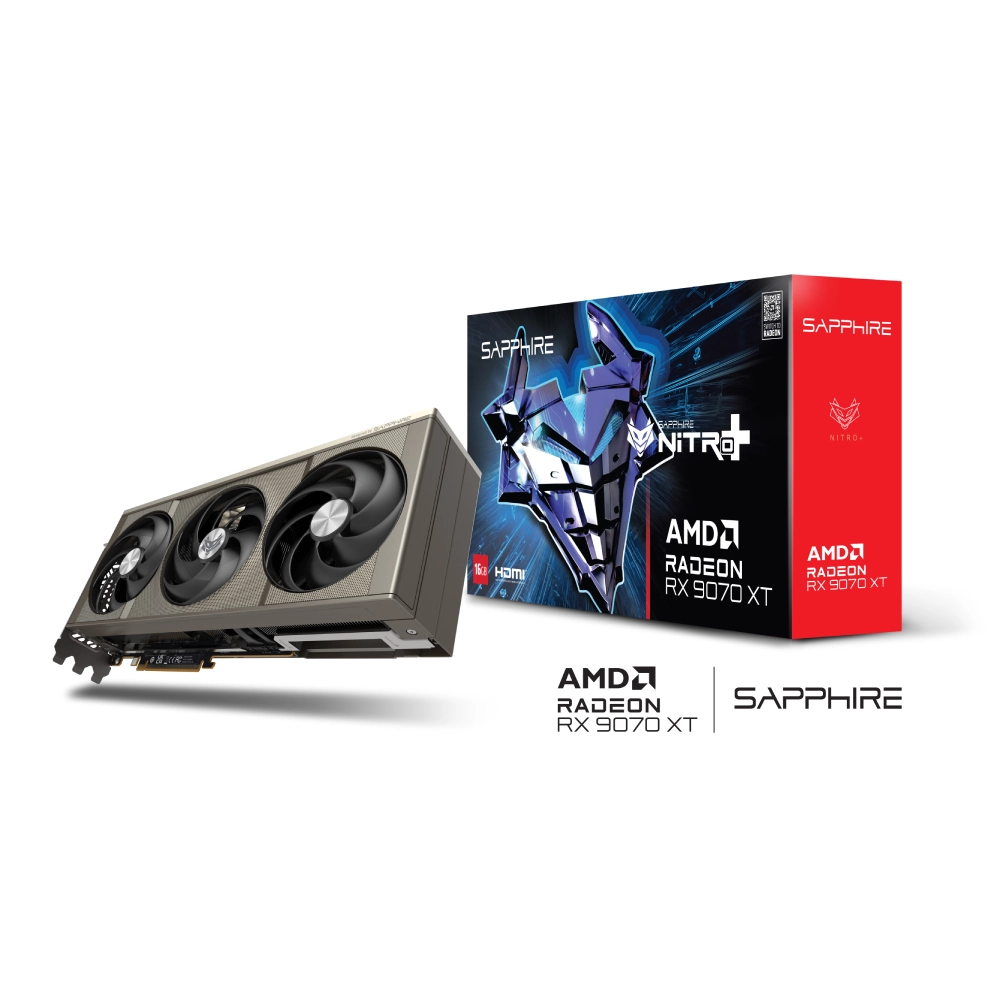 Sapphire Graphic Card RX 9070 16GB DDR6 Nitro Plus XT OC Triple Fan view 8